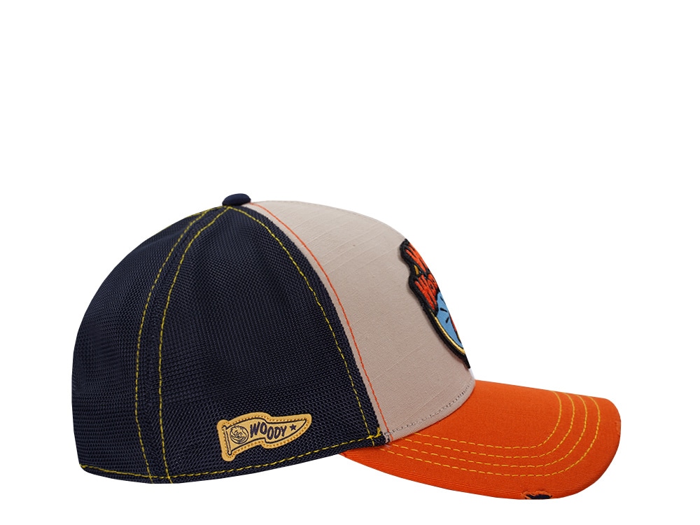 Capslab Woody Woodpecker Distressed Brown Trucker Snapback Casquette