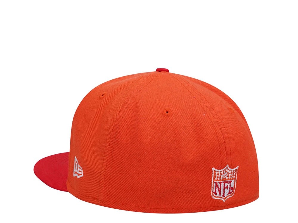 New Era New England Patriots Orange Two Tone Edition 59Fifty Fitted Casquette