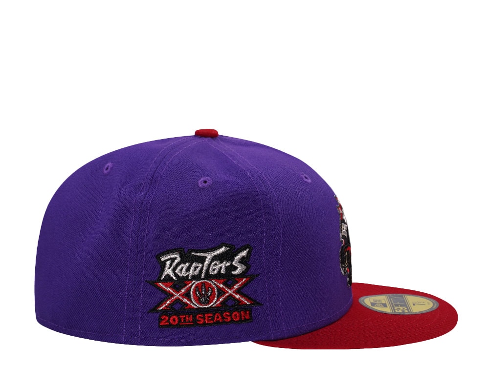 New Era Toronto Raptors 20th Anniversary Purple Two Tone Edition 59Fifty Fitted Casquette