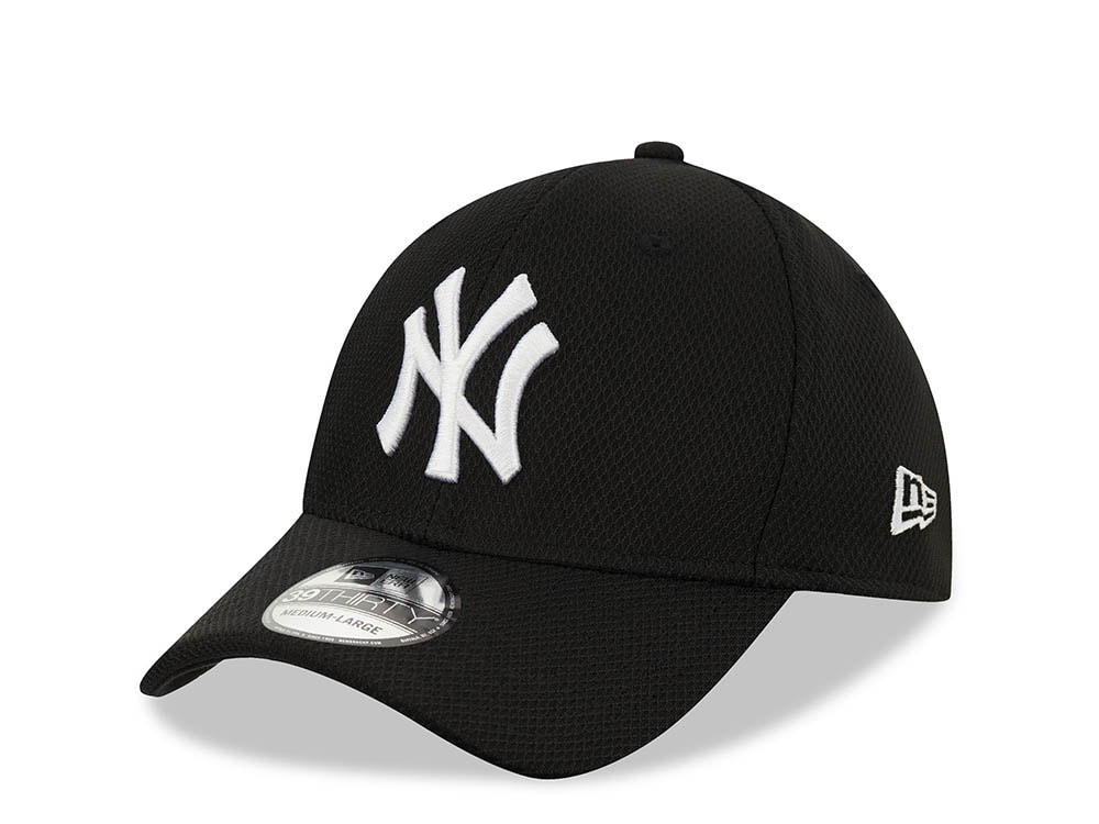 New Era New York Yankees Diamond Era  Black and White 39Thirty Stretch Casquette