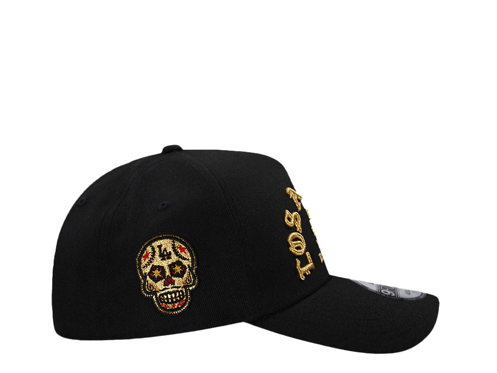 New Era Los Angeles Dodgers Black Gold Skull Edition 9Forty A Frame Snapback Casquette