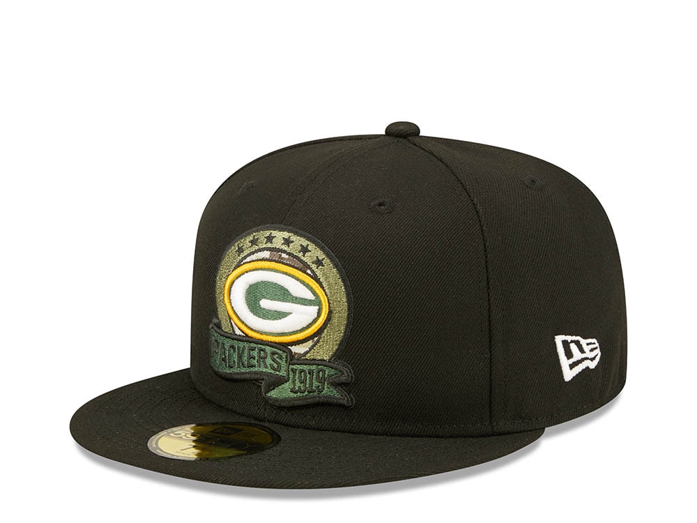 New Era Green Bay Packers Salute to Service 2022 Fitted 59Fifty Casquette