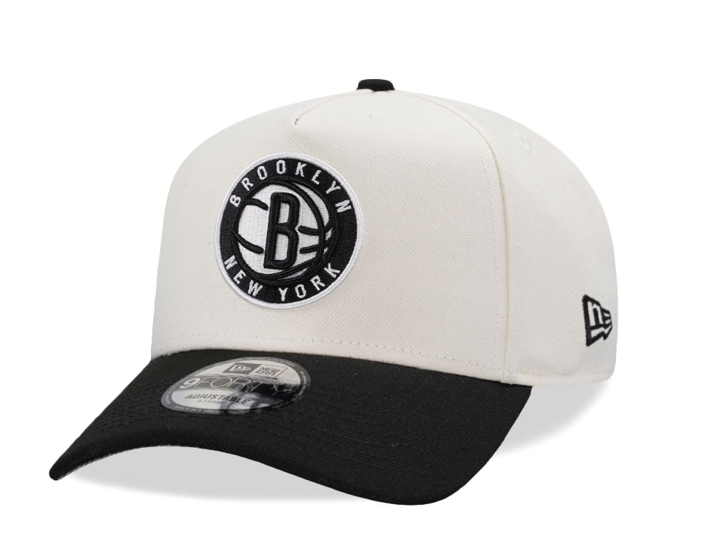 New Era Brooklyn Nets Classic Chrome Two Tone Edition 9Forty A Frame Snapback Casquette
