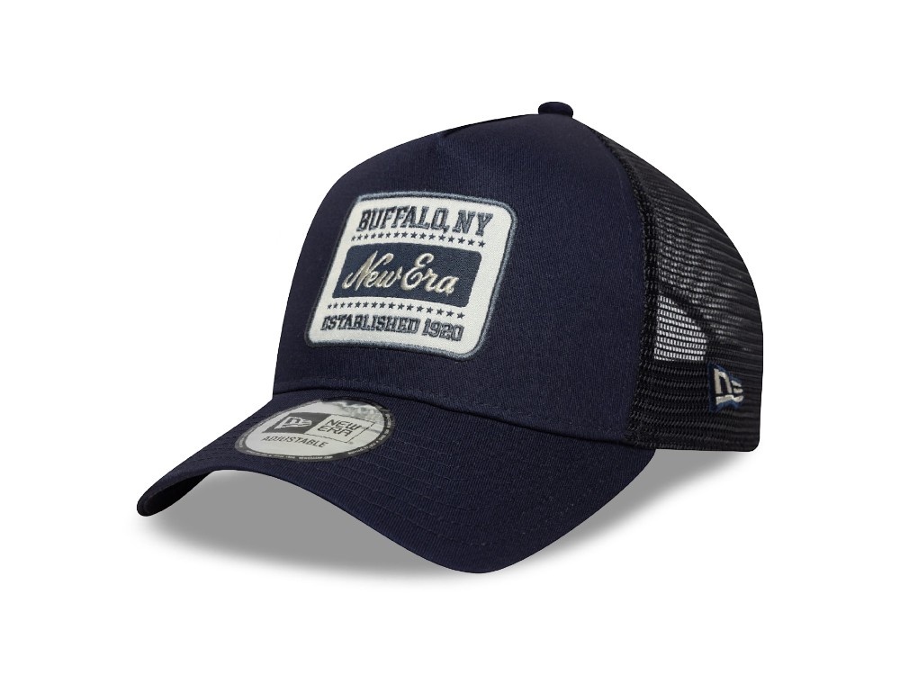 New Era Patch Navy 9Forty A Frame Trucker Snapback Casquette
