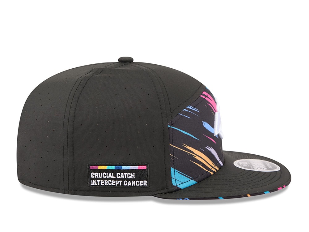New Era Los Angeles Rams Crucial Catch 2026 Black Edition 9Fifty Split Panel Snapback Casquette
