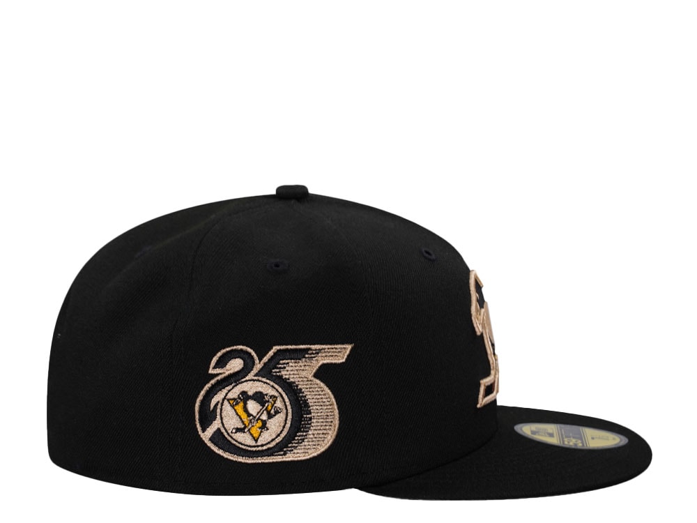 New Era Pittsburgh Penguins 25th Anniversary Black Throwback Edition 59Fifty Fitted Casquette