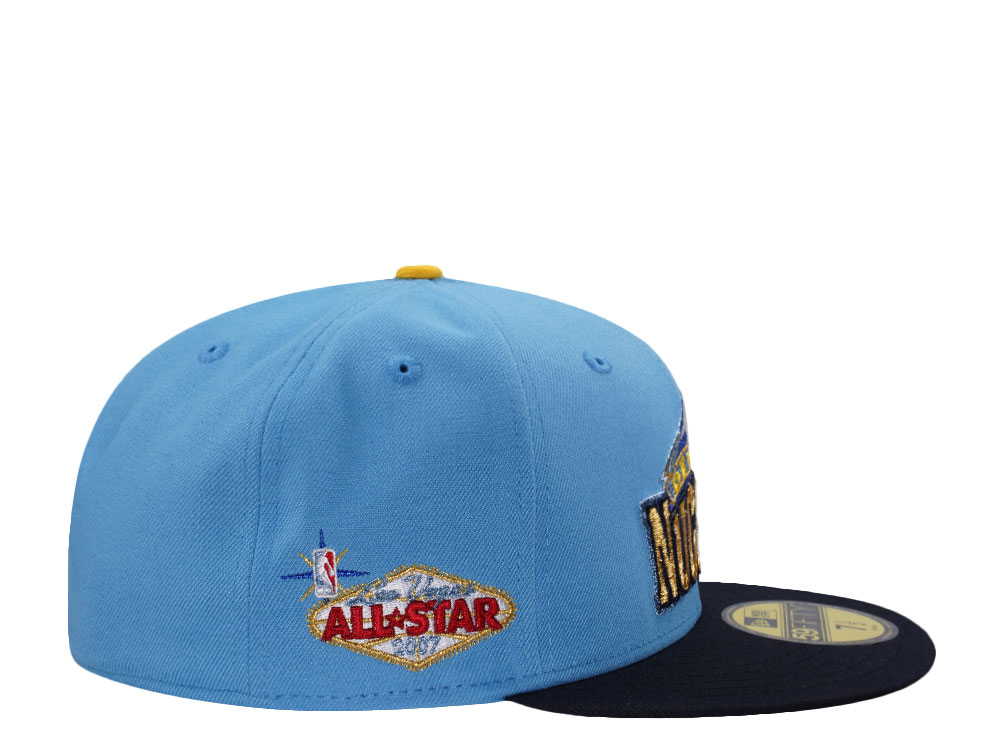 New Era Denver Nuggets All Star Game 2007 Blue Two Tone Edition 59Fifty Fitted Casquette