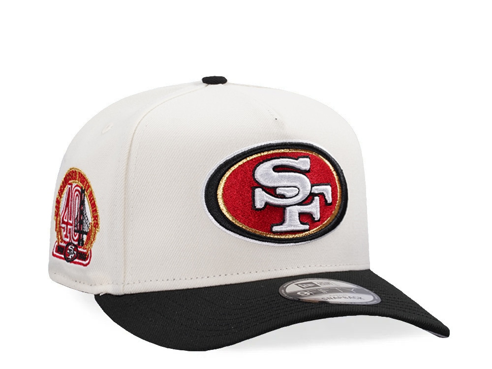 New Era San Francisco 49ers 40th Anniversary Chrome Two Tone Edition 9Fifty A Frame Snapback Casquette