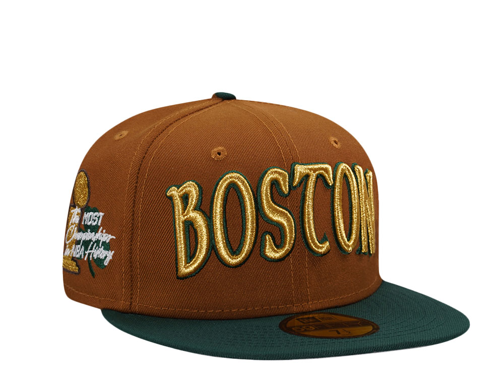 New Era Boston Celtics Bourbon Two Tone Prime Edition 59Fifty Fitted Casquette