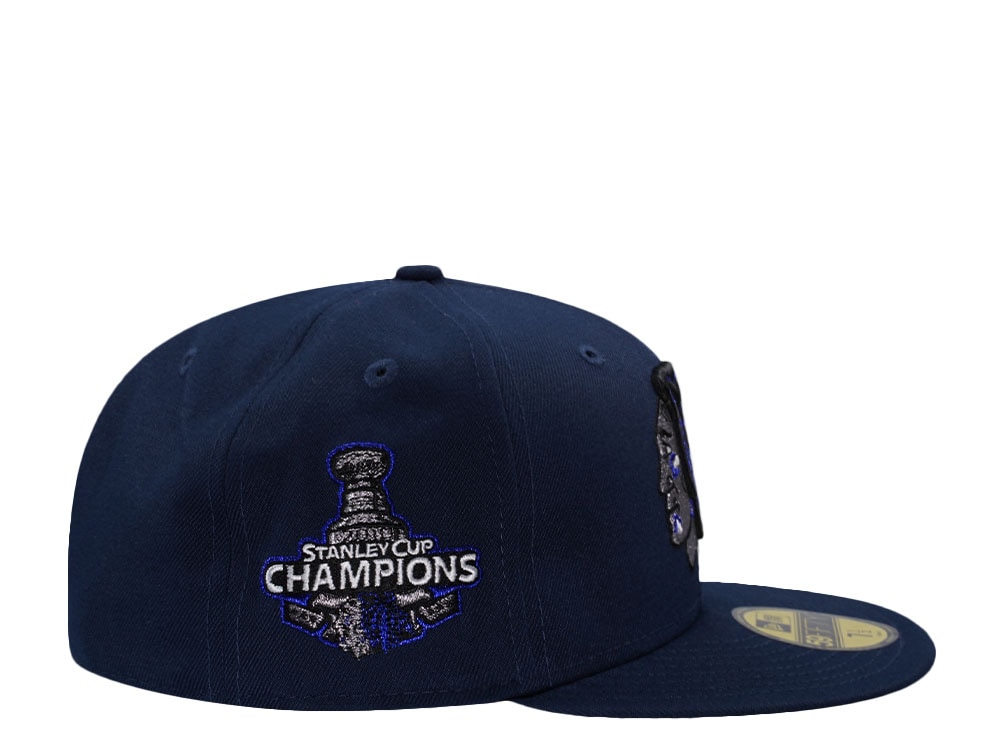 New Era Chicago Blackhawks Stanley Cup 2010 Blue Prime Edition 59Fifty Fitted Casquette