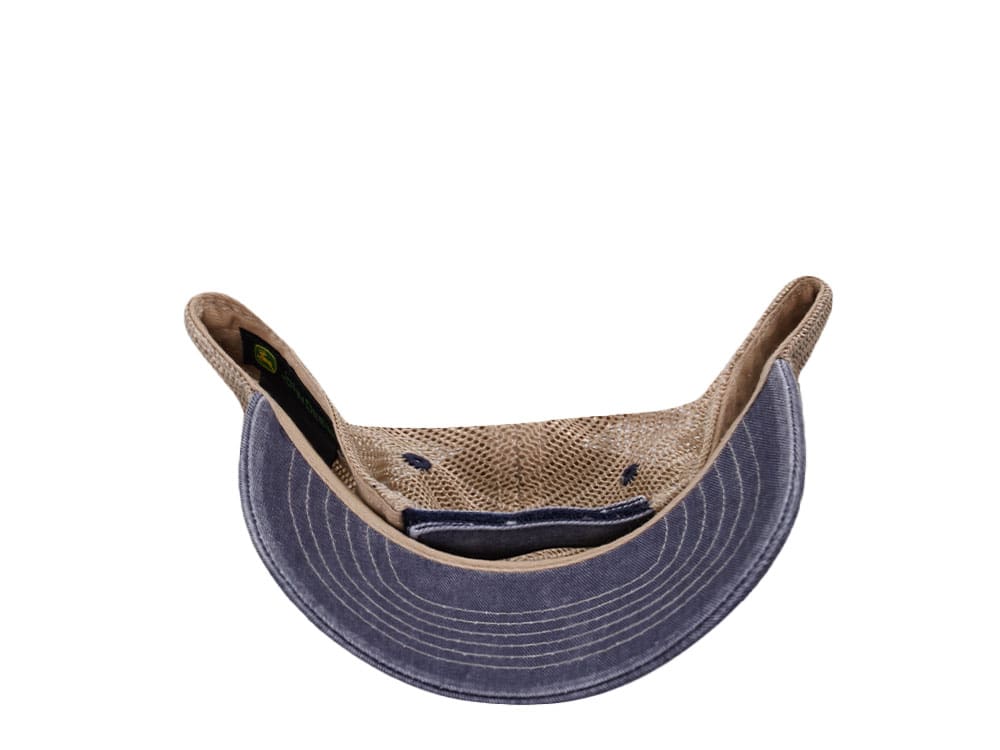 John Deere Logo Navy Trucker Strapback Casquette