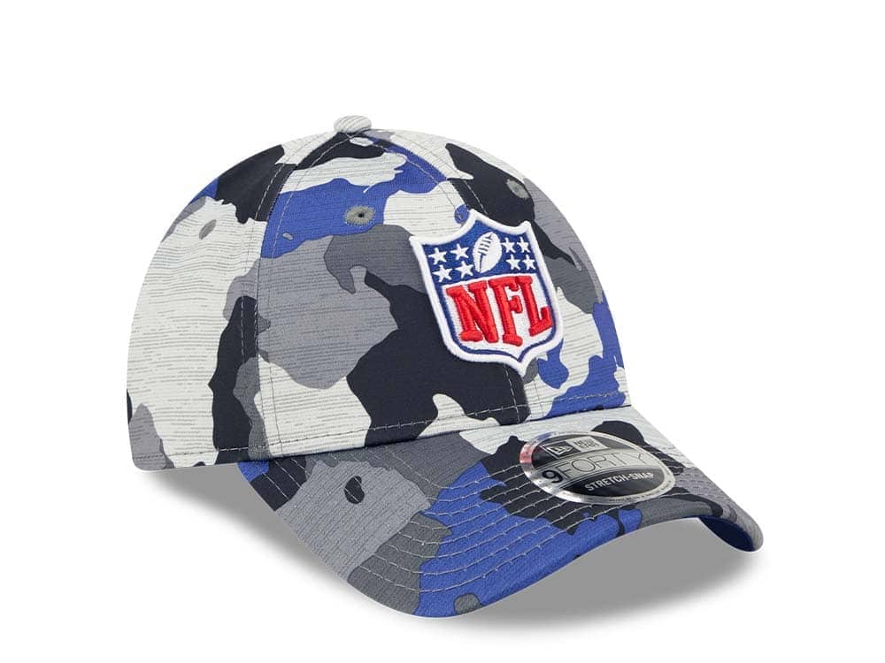 New Era NFL Logo NFL Training Camp 22 Camo 9Forty Stretch Snapback Casquette