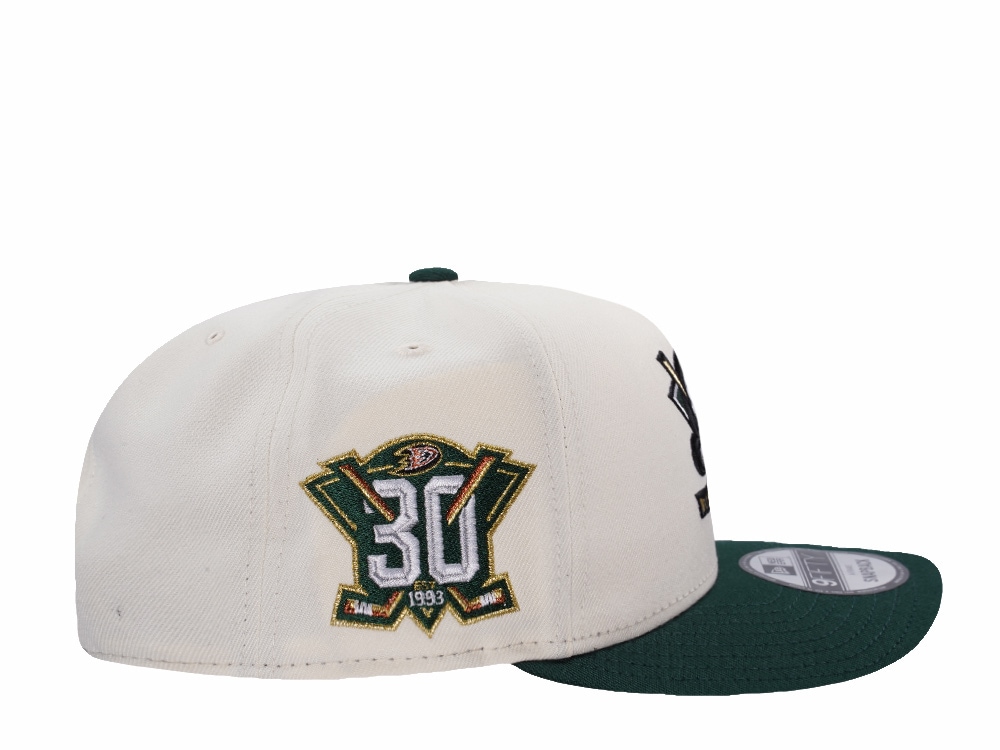 New Era Anaheim Ducks 30th Anniversary Chrome Two Tone Edition 9Fifty A Frame Snapback Casquette