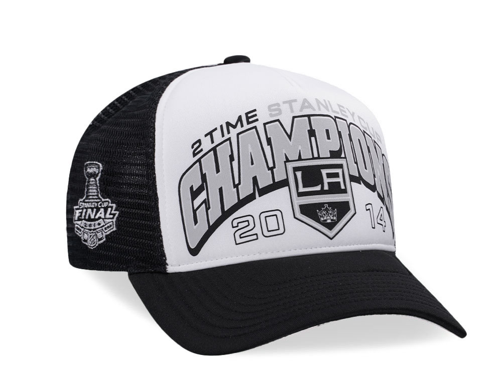 47Brand Los Angeles Kings Vintage 2014 Stanley Cup Black Foam Champ Offside Trucker Snapback Casquette