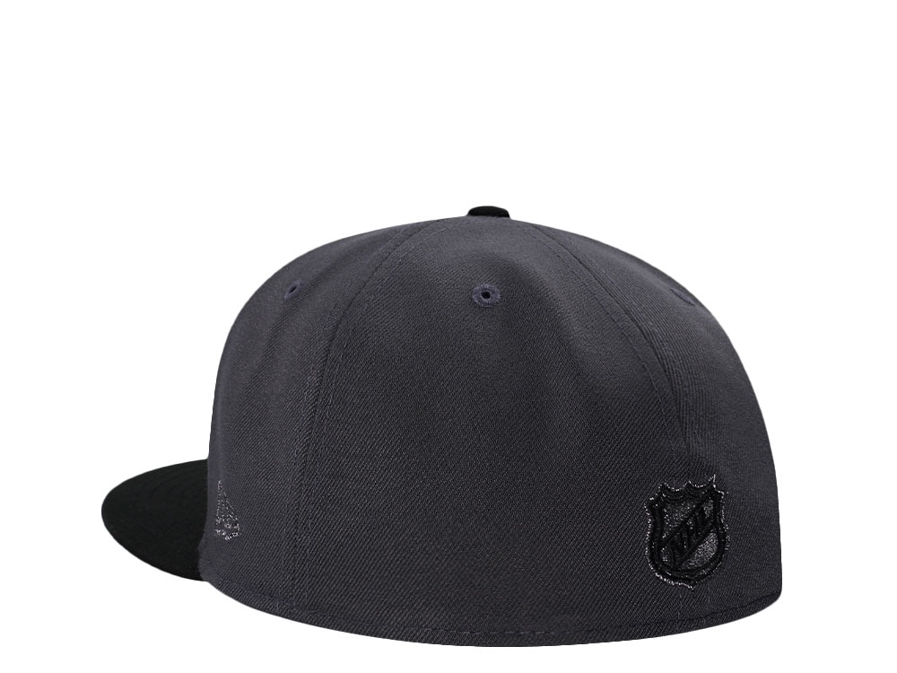 New Era Anaheim Ducks 25th Metallic Dark Graphite Two Tone Edition 59Fifty Fitted Casquette