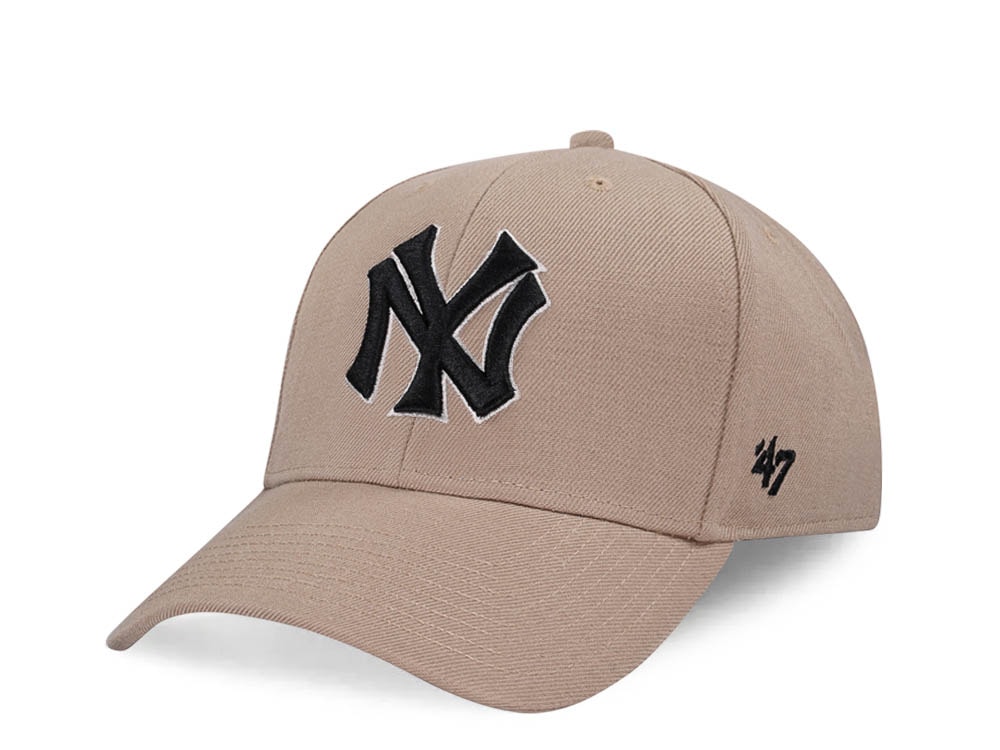 47Brand New York Yankees Cooperstown Khaki MVP Snapback Casquette