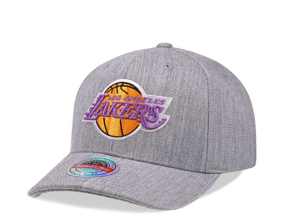 Mitchell & Ness Los Angeles Lakers Heather Red Line Flex Snapback Casquette