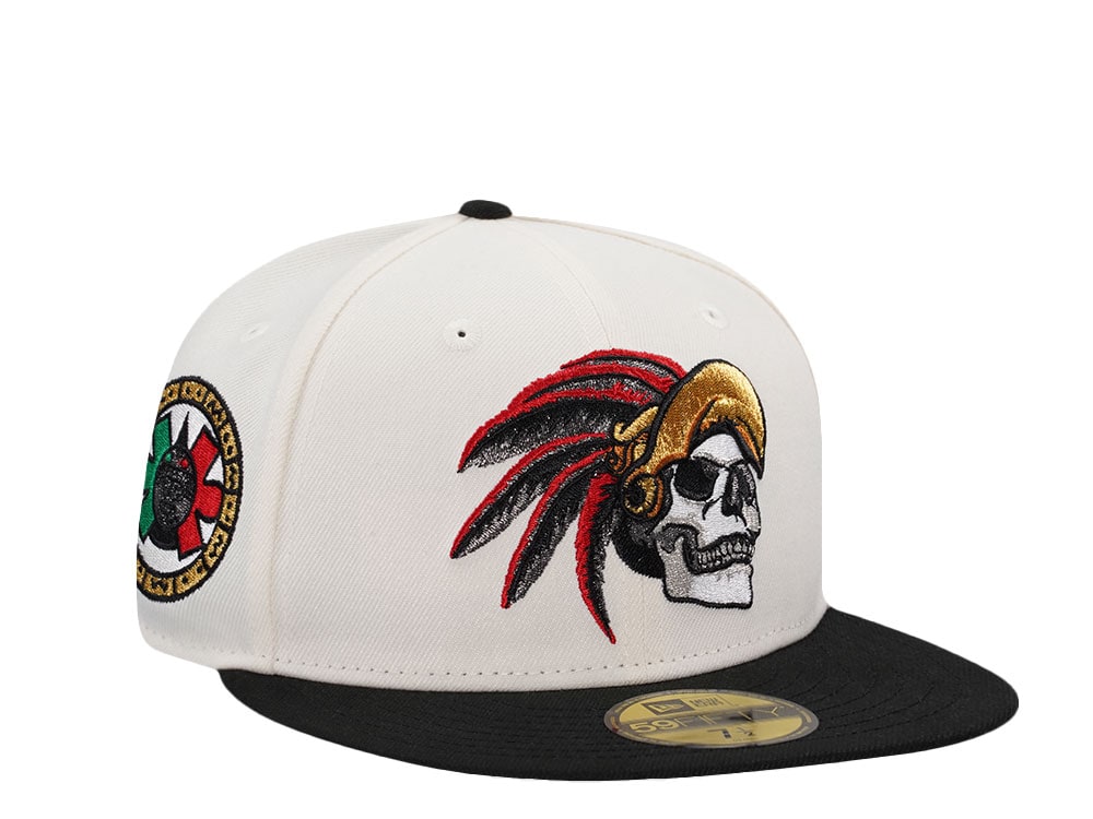 New Era Mexico Aztec Skull Warrior Chrome Two Tone Edition 59Fifty Fitted Casquette