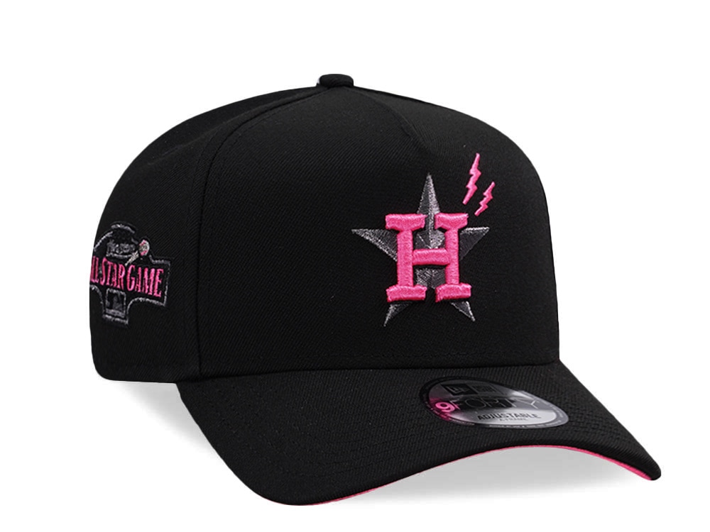 New Era Houston Astros All Star Game 2004 Pink Glow Black Prime Edition 9Forty A Frame Snapback Casquette