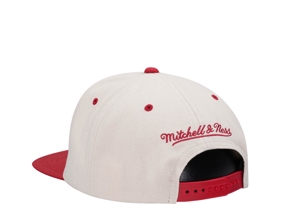 Mitchell & Ness Miami Heat Sail Off White Two Tone Snapback Casquette