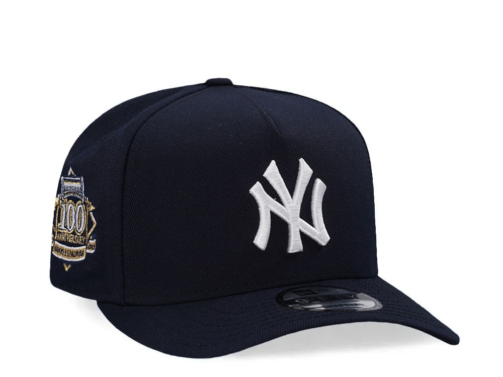 New Era New York Yankees 100th Anniversary Navy 9Fifty A Frame Snapback Casquette