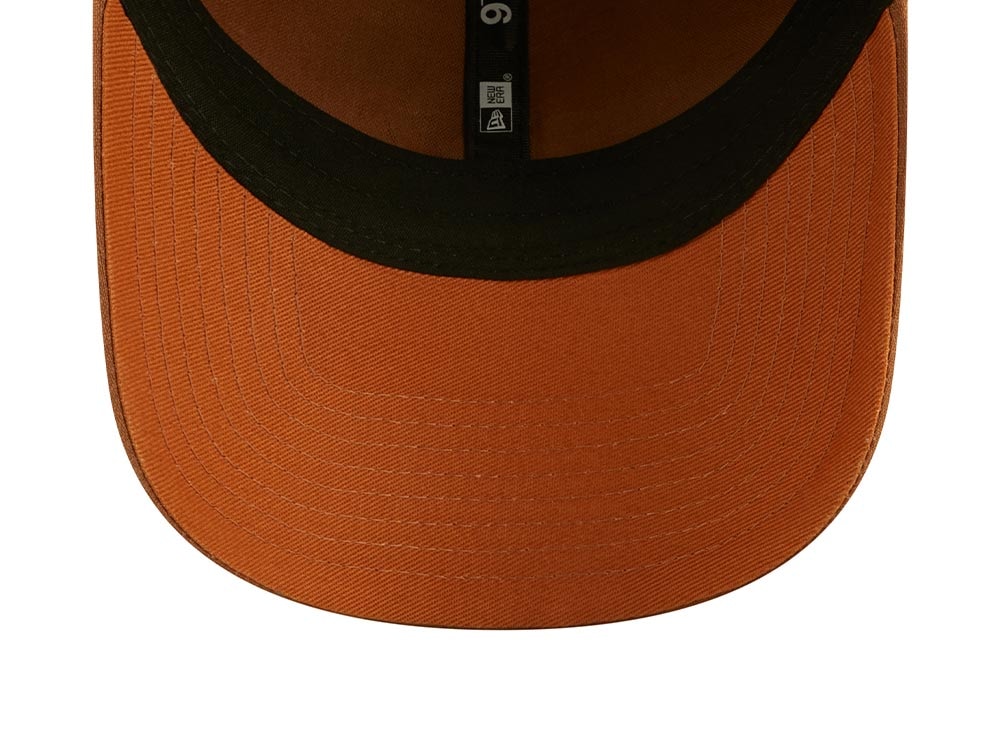 New Era Linen Brown 9Twenty Strapback Casquette