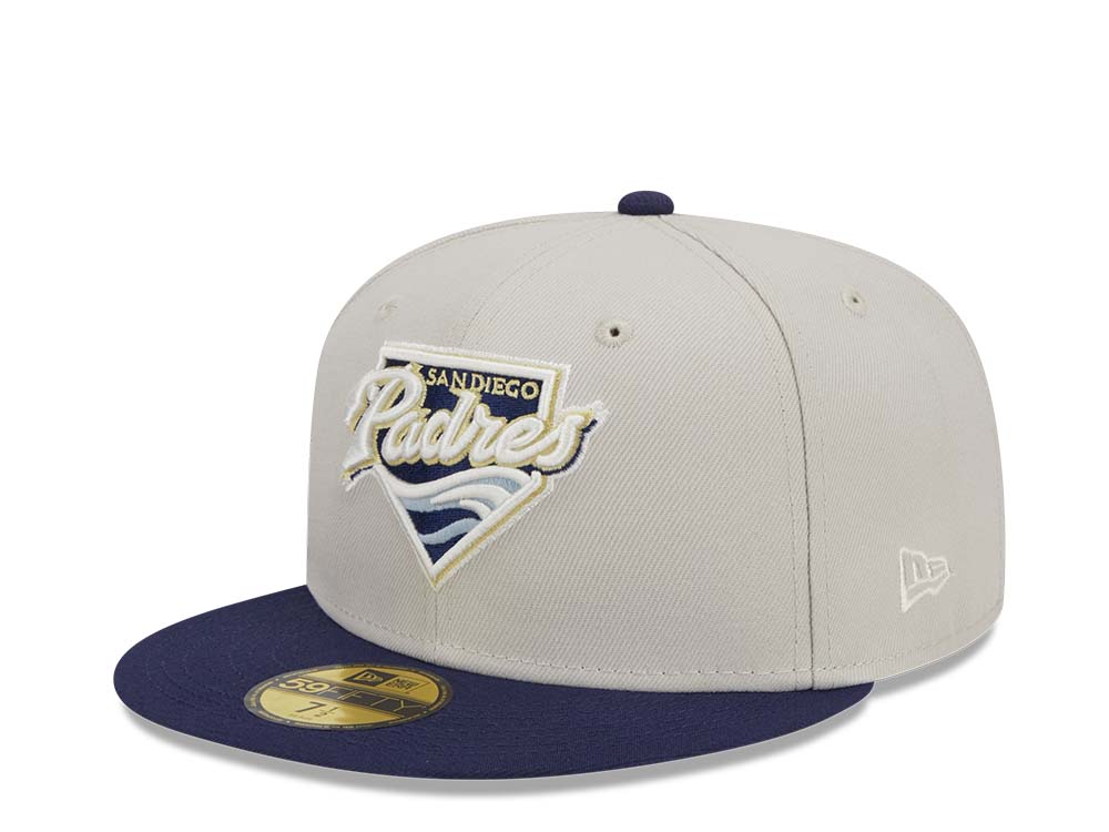 New Era San Diego Padres Farm Team Stone Throwback Two Tone Edition 59Fifty Fitted Casquette