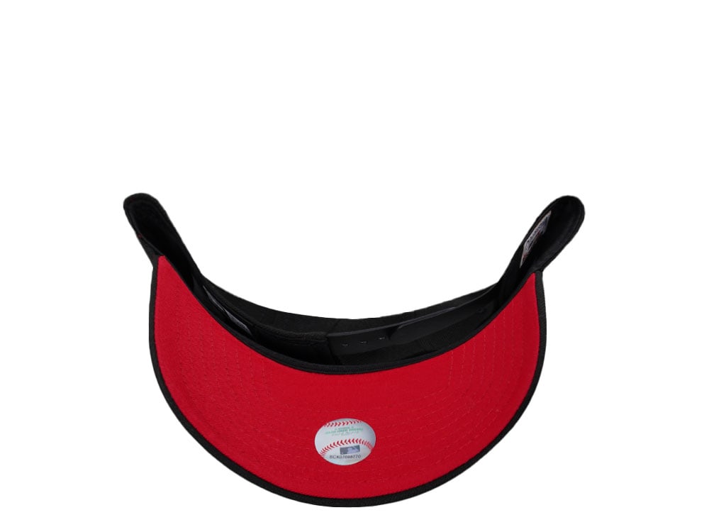 New Era Anaheim Angels 40th Anniversary Black and Red 9Forty A Frame Snapback Casquette