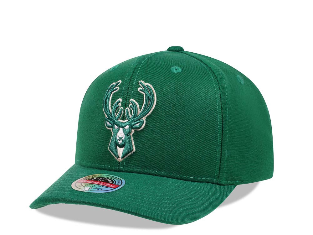 Mitchell & Ness Milwaukee Bucks Saint Red Line Flex Snapback Casquette