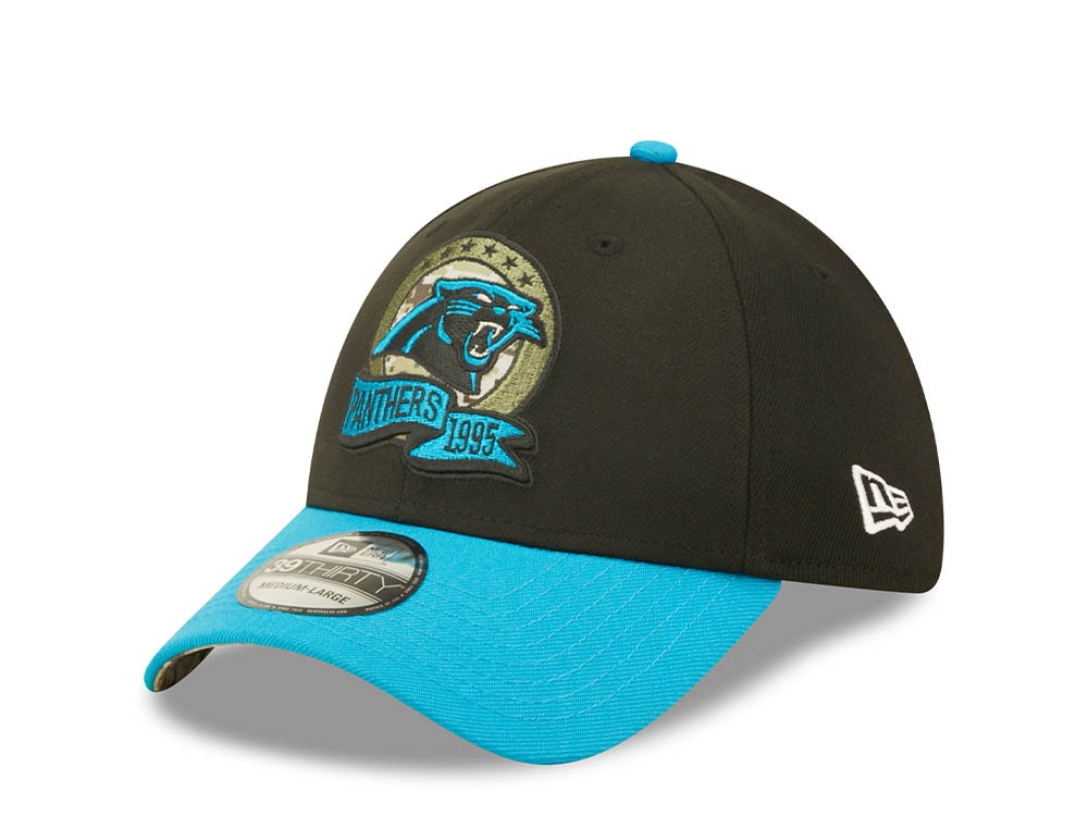 New Era Carolina Panthers Salute to Service 2022 39Thirty Stretch Casquette
