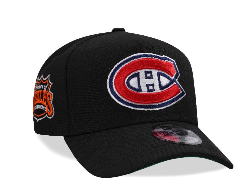 New Era Montreal Canadiens Prince of Wales Conference Black Prime Edition 9Forty A Frame Snapback Casquette