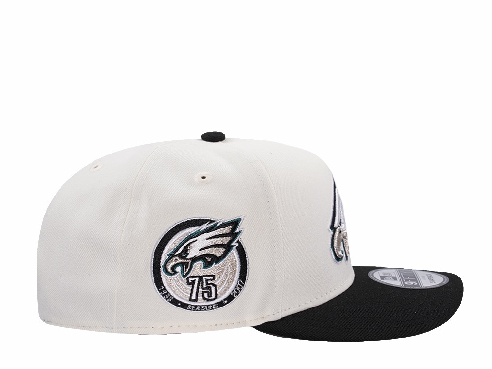 New Era Philadelphia Eagles 75th Anniversary Chrome Two Tone Edition 9Fifty A Frame Snapback Casquette