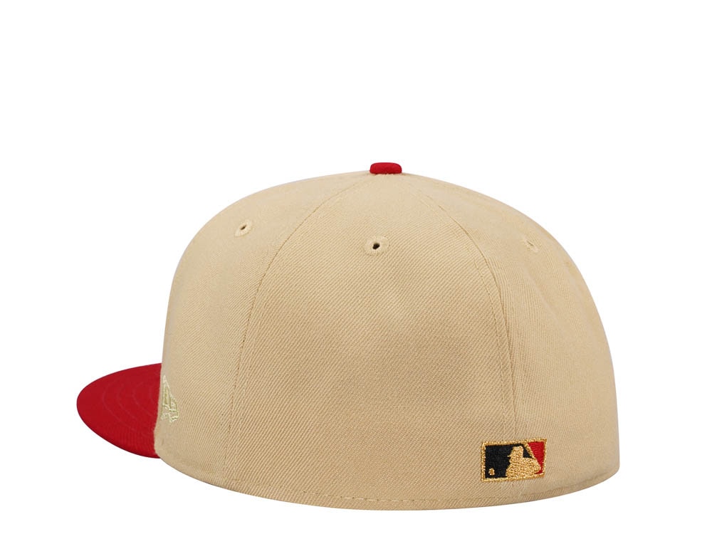 New Era Cincinnati Reds 150th Anniversary Vegas Gold Two Tone Edition 59Fifty Fitted Casquette