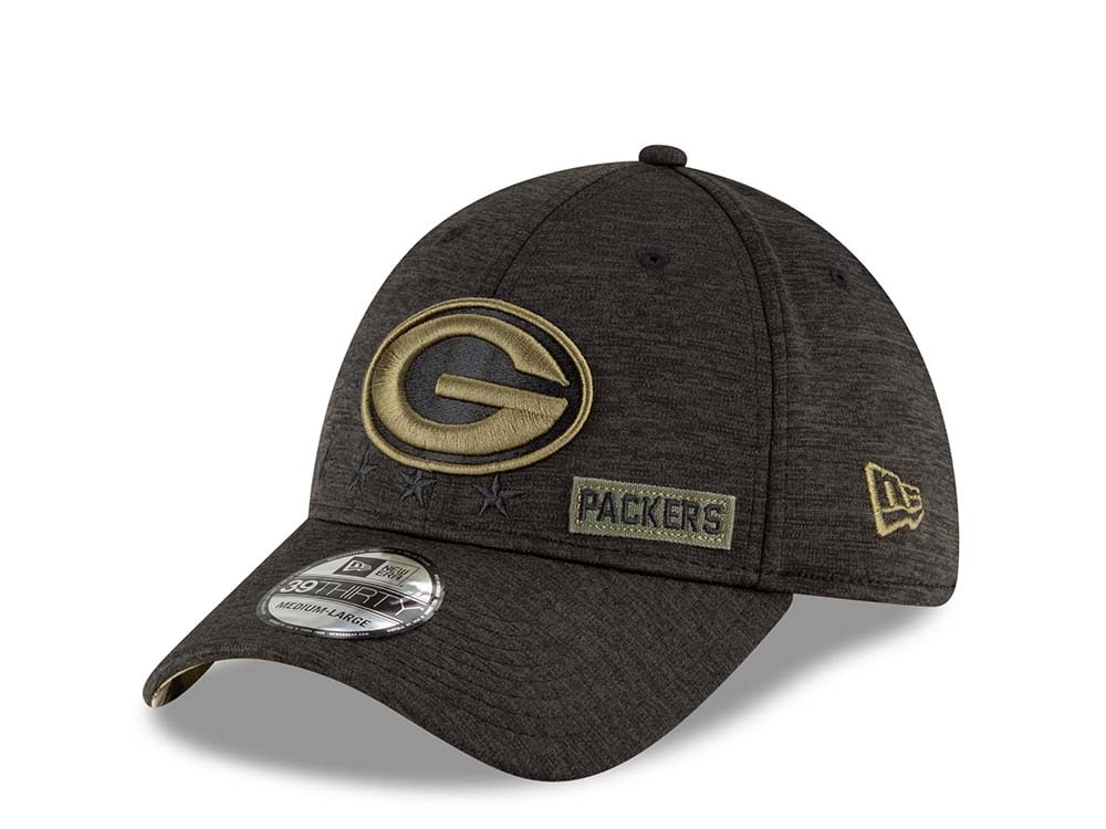 New Era Green Bay Packers Salute to Service 2020 39Thirty Stretch Casquette