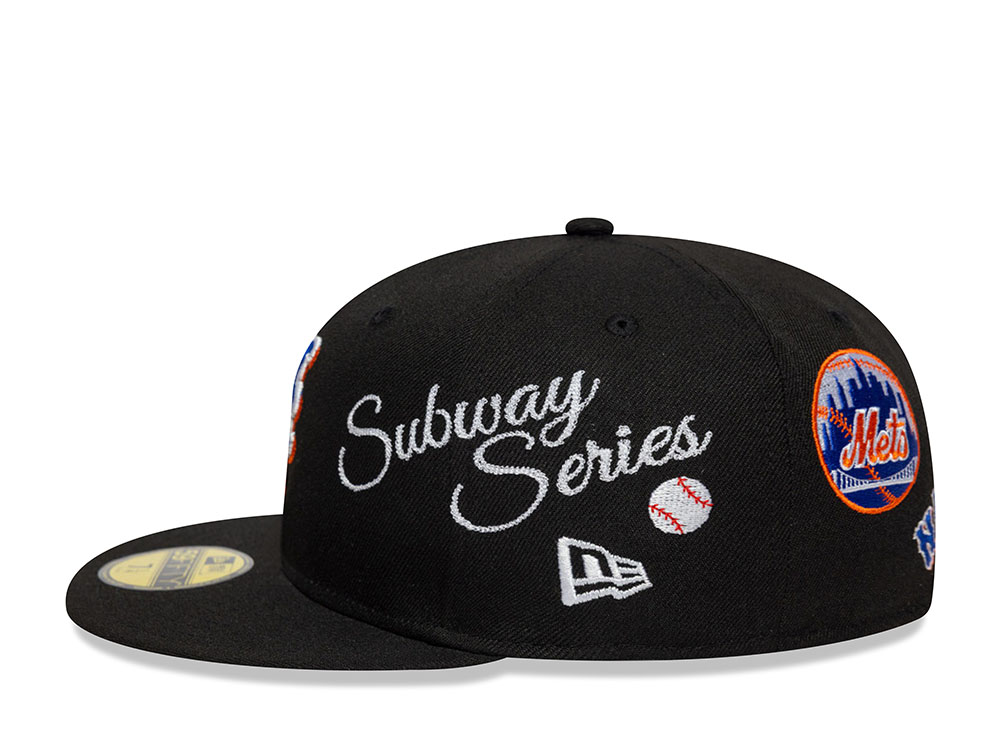 New Era New York Mets Subway Series Multi Patch Black Prime Edition 59Fifty Fitted Casquette