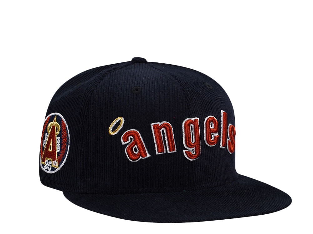 New Era California Angels 25th Anniversary Corduroy Throwback Edition 59Fifty Fitted Casquette