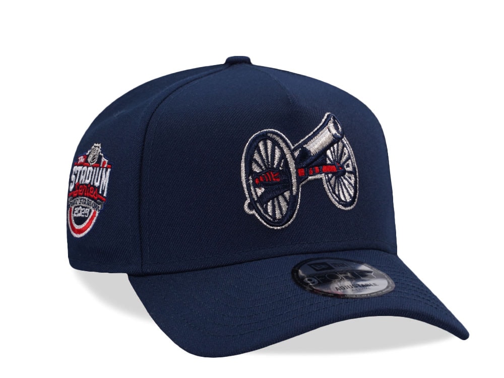 New Era Columbus Blue Jackets Stadium Series 2025 Navy Prime Edition 9Forty A Frame Snapback Casquette