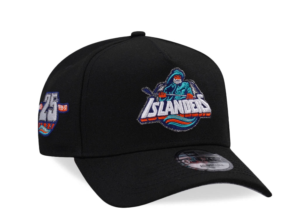 New Era New York Islanders 25th Anniversary Black Edition 9Forty A Frame Snapback Casquette