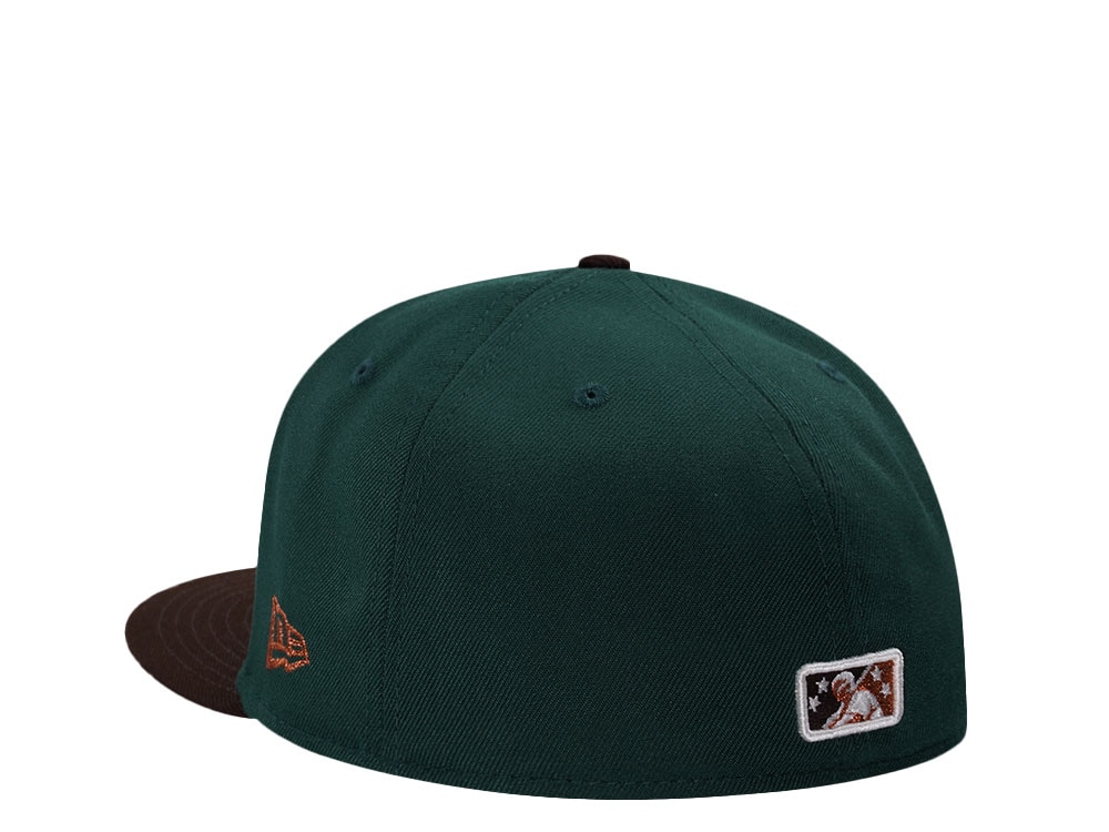 New Era Louisville Murcielagos Horror Pack Dark Green Copper Edition 59Fifty Fitted Casquette