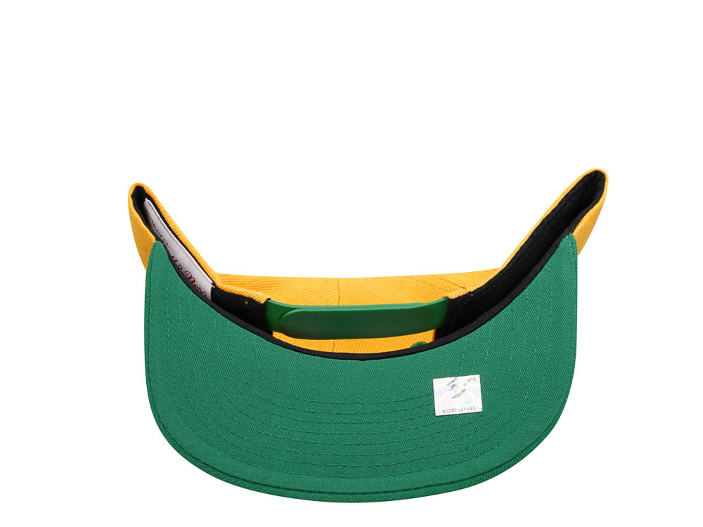 Mitchell & Ness Milwaukee Bucks Transcript Yellow Two Tone Snapback Casquette