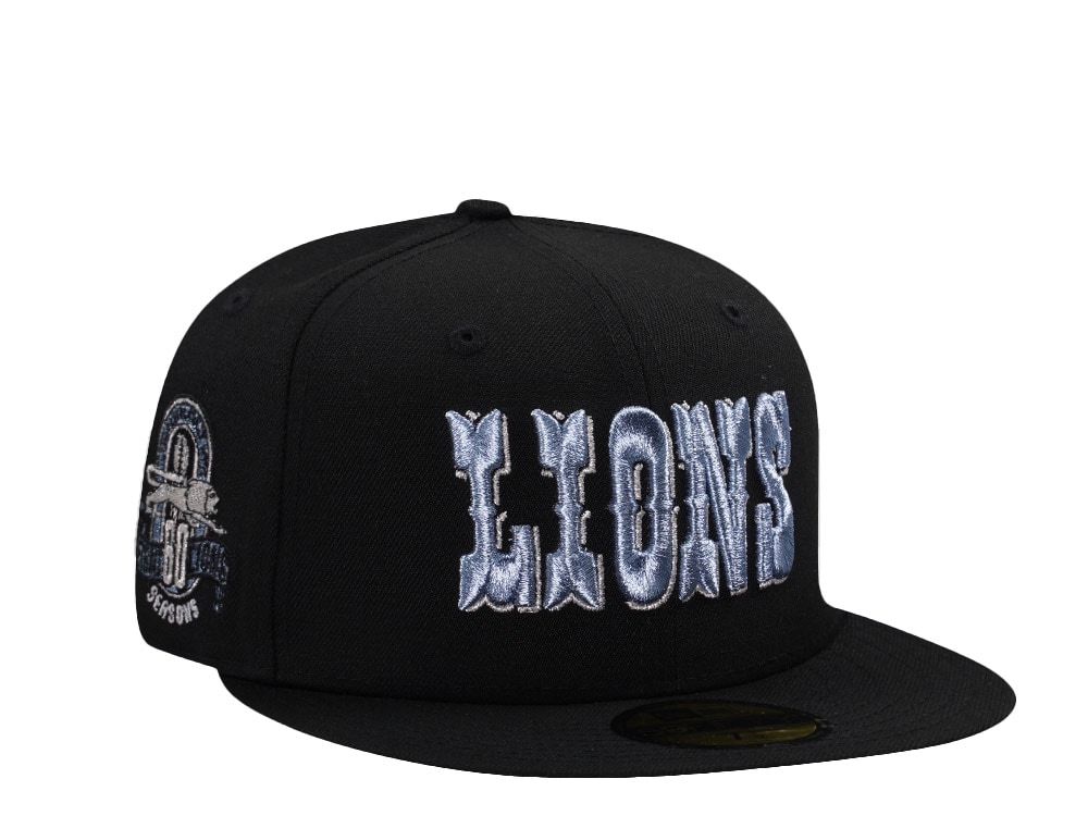 New Era Detroit Lions 60th Anniversary Black Prime Edition 59Fifty Fitted Casquette