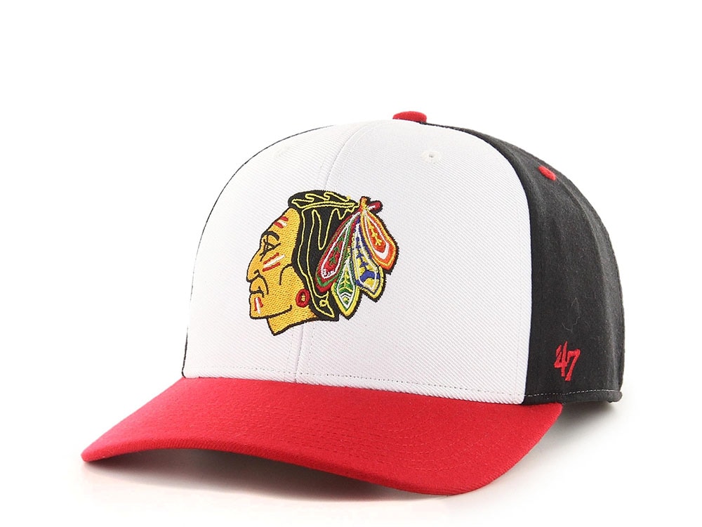 47brand Chicago Blackhawks Vintage Black Replica Snapback Casquette