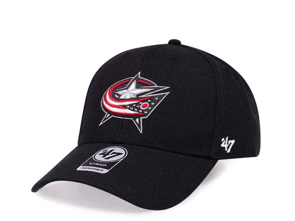 47Brand Columbus Blue Jackets Classic Black Strapback Casquette