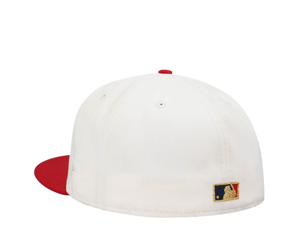 New Era Cleveland Indians 100 Seasons Amercian League Chrome Throwback Two Tone Edition 59Fifty Fitted Casquette