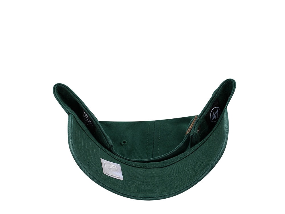 47Brand New Jersey Devils Vintage Dark Green Clean up Strapback Casquette