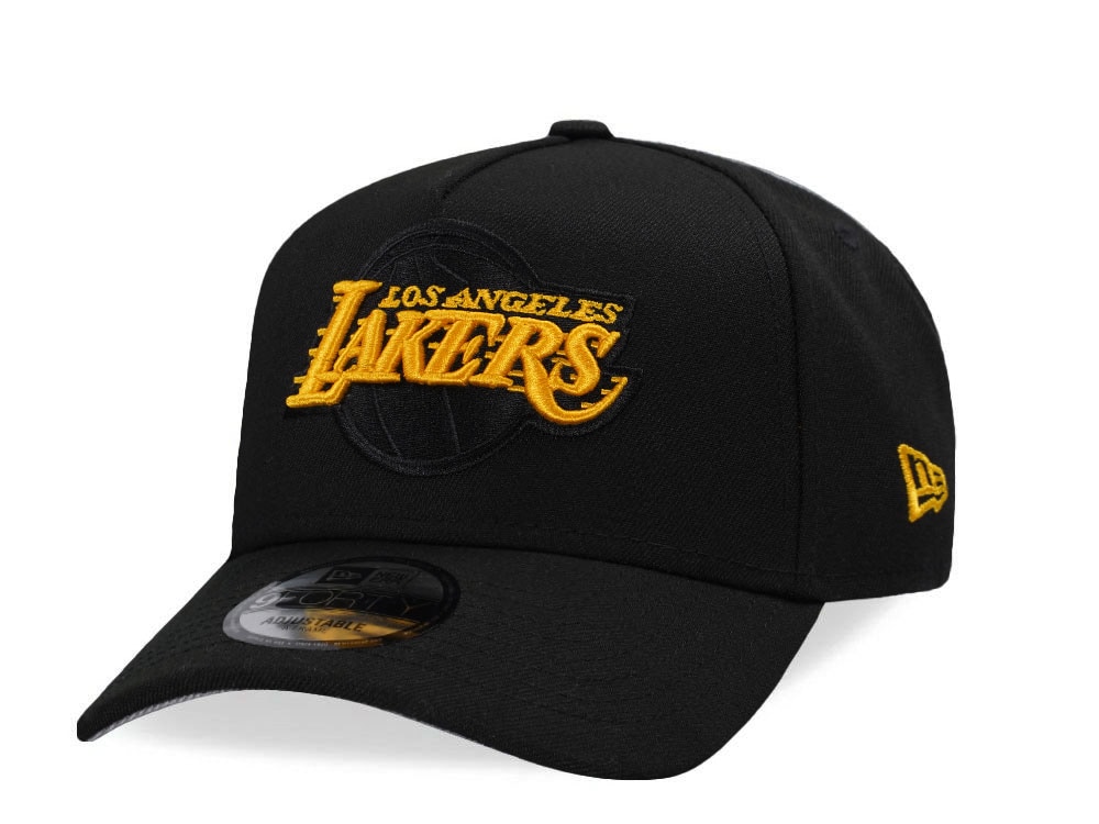 New Era Los Angeles Lakers Blackout Prime Edition 9Forty A Frame Snapback Casquette