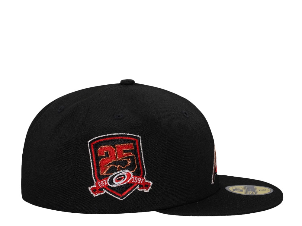 New Era Carolina Hurricanes 25th Anniversary Black Prime Edition 59Fifty Fitted Casquette