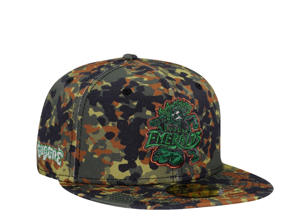 New Era Eugene Emeralds Flecktarn Glow Edition 59Fifty Fitted Casquette