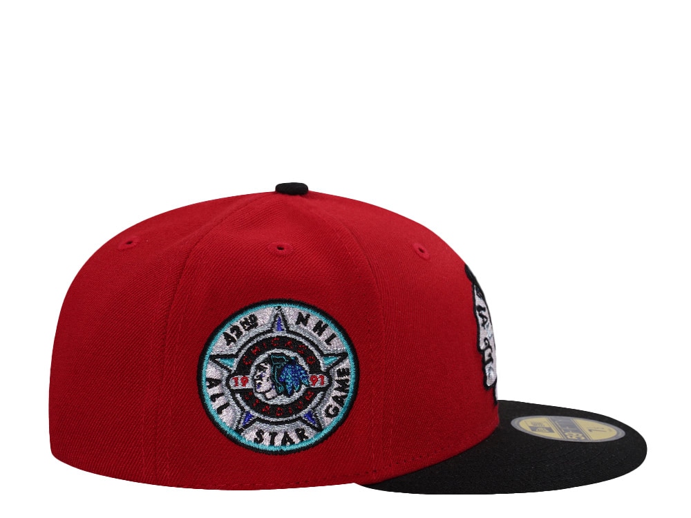 New Era Chicago Blackhawks All Star Game 1991 Scarlet Two Tone Edition 59Fifty Fitted Casquette