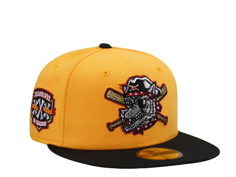 New Era Erie Seawolves 30 Seasons Yellow Two Tone Edition 59Fifty Fitted Casquette